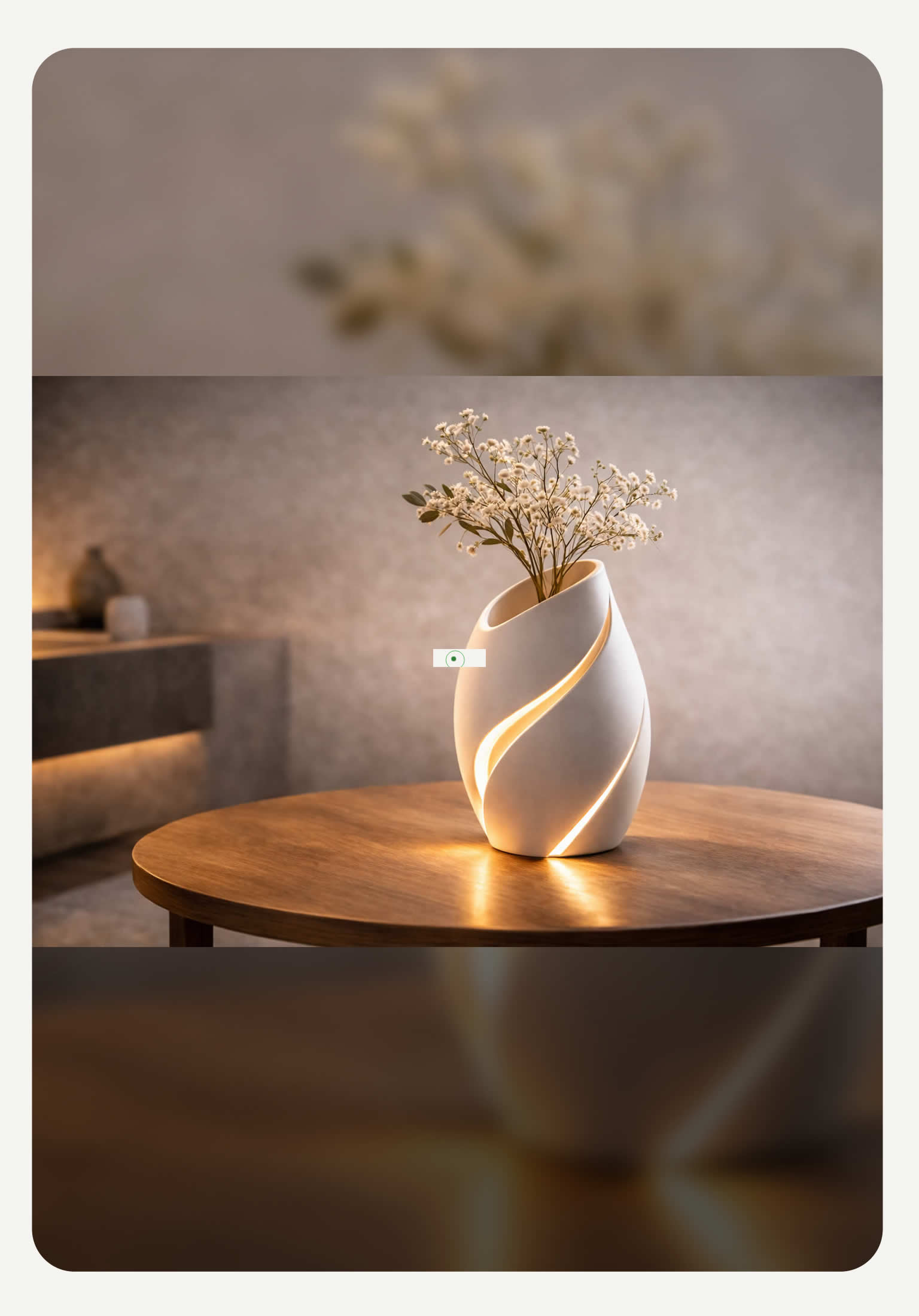 VANEO — Escultura Áurea com LED